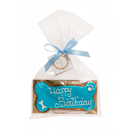 Gâteau d'anniversaire pour chien - Happy Birthday - Bleu 🎂