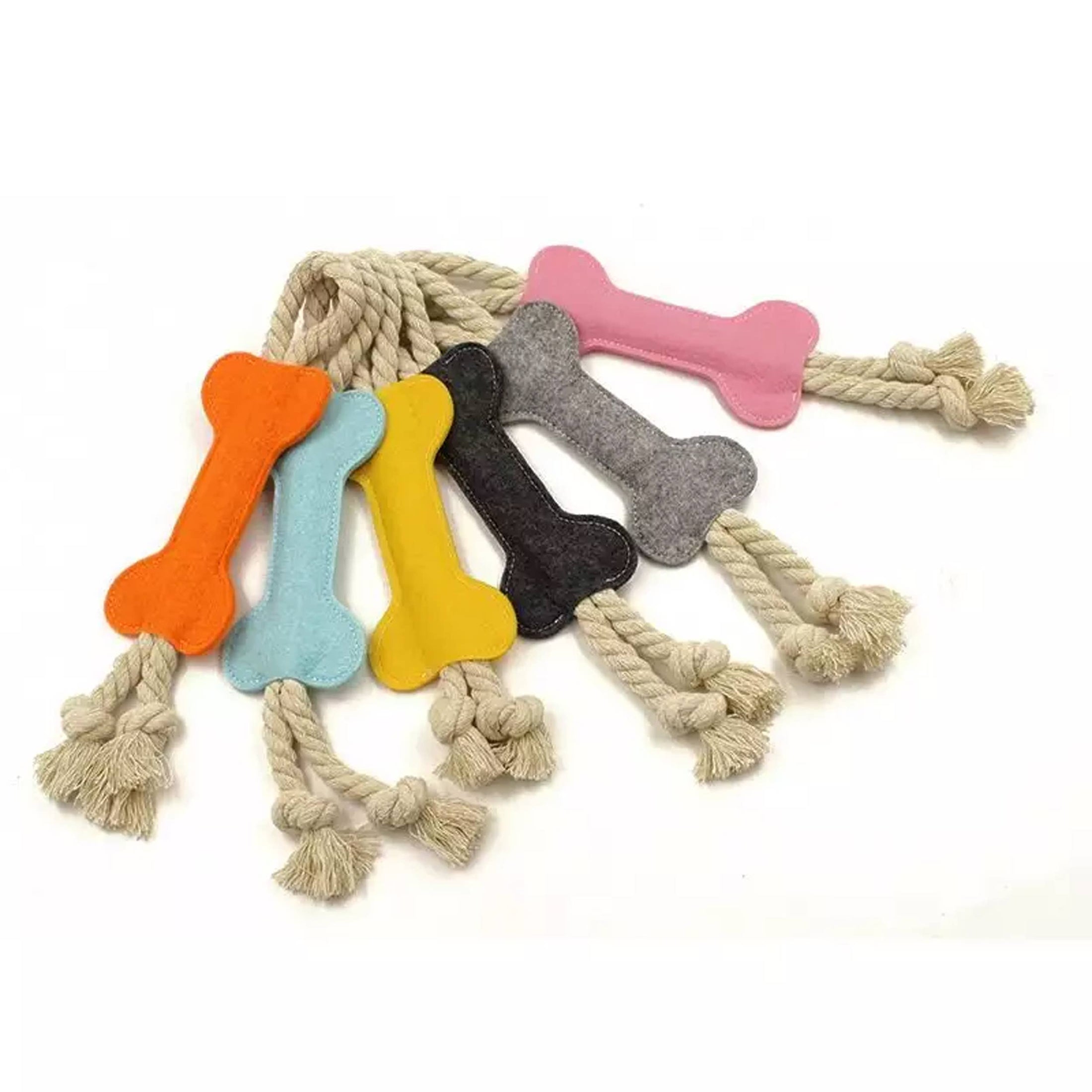 Jouets à mâcher pour chien en forme d'os