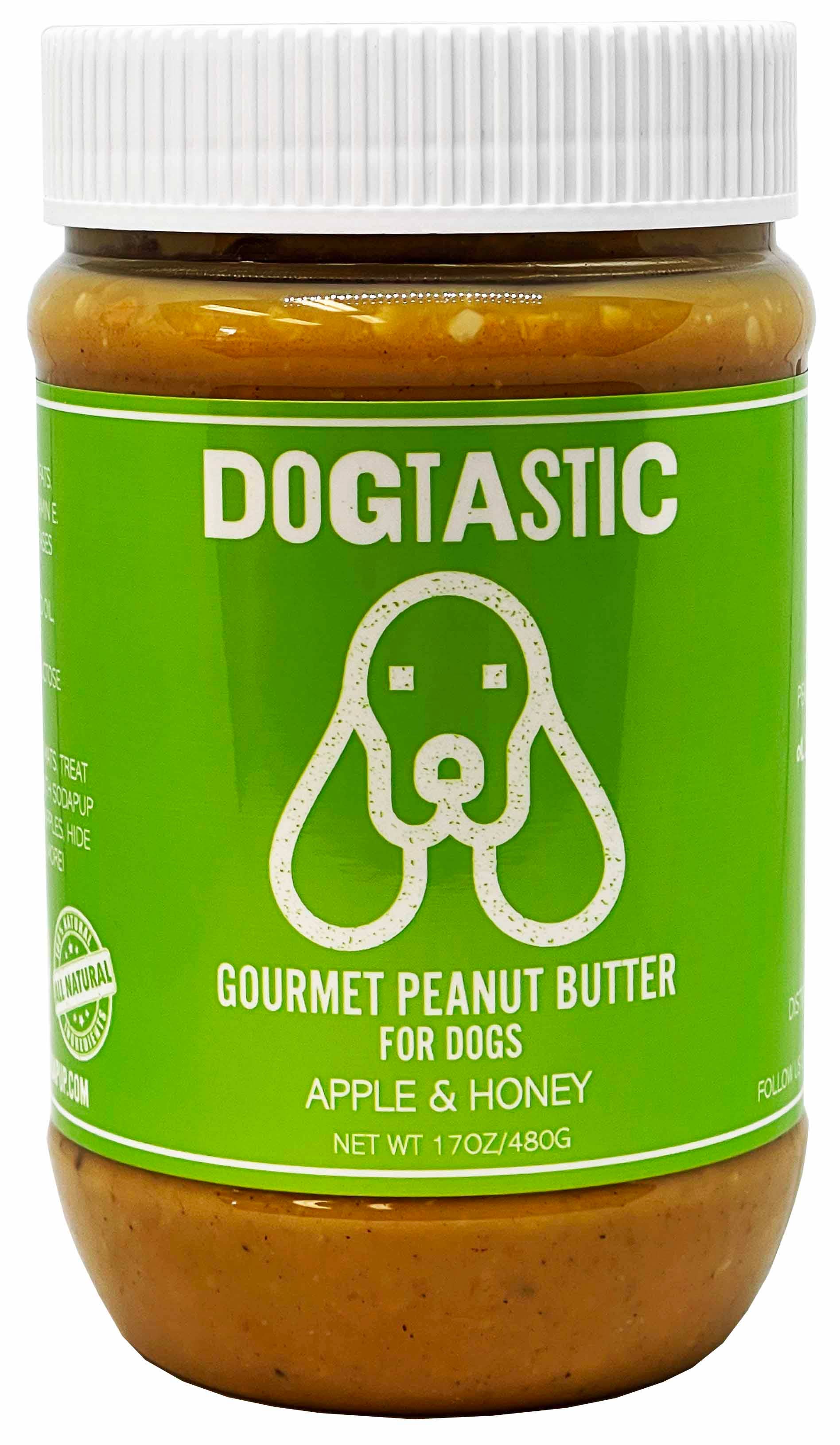 Beurre de cacahuète Gourmet pour chiens - Saveur pomme & miel