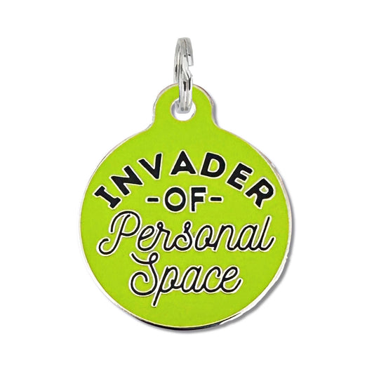 Médaille d'identification QR Code pour chien - Invader Personal Space