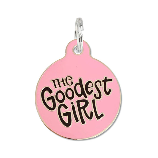 Médaille d'identification QR Code pour chien - The Goodest Girl