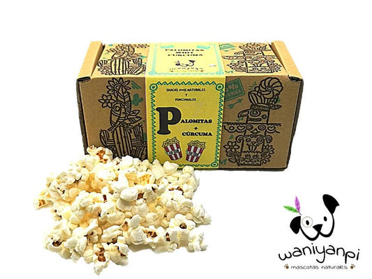 Popcorn au Curcuma pour chien